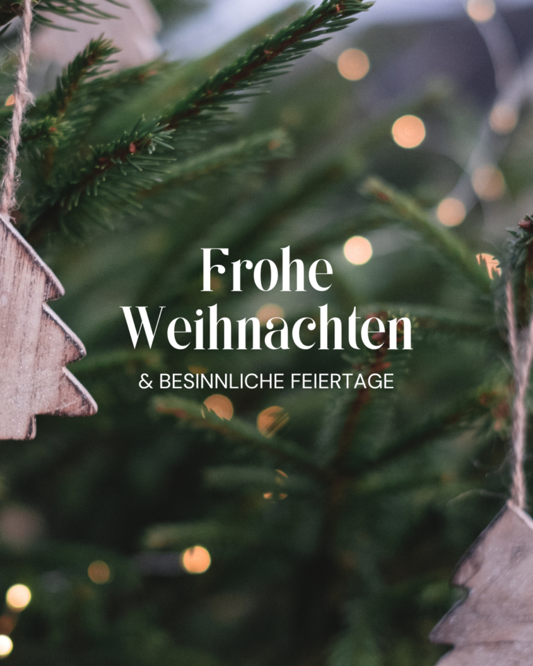 Wir wünschen besinnliche Feiertage und ein friedliches neues Jahr 2026